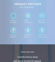 39 Luminous Wireless Headphones with Plug-in,