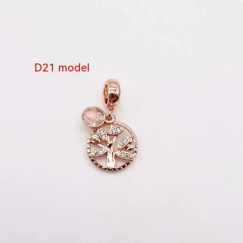 14K Gold Copper Plating Large Hole Spacer Bead Pendant Charms Liebe - Making Life Easier