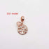 14K Gold Copper Plating Large Hole Spacer Bead Pendant Charms Liebe - Making Life Easier