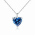 Simple Heart-shaped Zircon Pendant Necklace Versatile HASHTAG