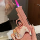Fashionable Windproof Jet Flame Lighter Outdoor Portable Pink Personalized Lighter Smoking Accessories Gift - HASHTAG