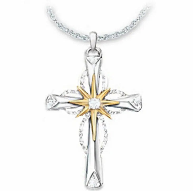 Octagonal Star Cross Alloy Pendant - HASHTAG