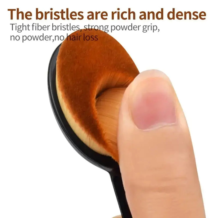 1/2/5 PCS Large Foundation Brush Toothbrush Shape Makeup Make Up Tools Get Fast Even Application of Creams and Powders Cosmnetic - HASHTAG