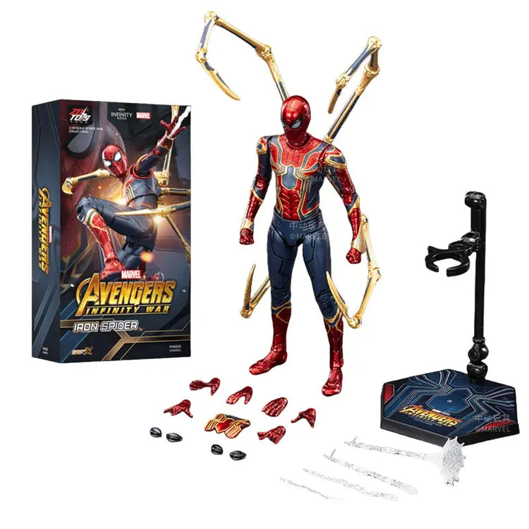 ZD Toy Marvel legends Spider Man PS4 Peter Parker Gold Black Red Action Figure Model Toys Desktop Decoration Birthday Gifts - HASHTAG