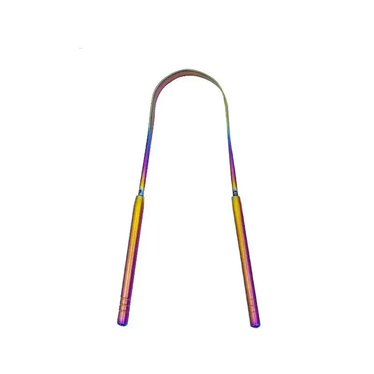 1pcs/2pcs/3pcs Metal Tongue Scraper Cleaner for Adults & Kids, Portable Stainless Steel Tongue Scrapers Brushes for Removing - HASHTAG