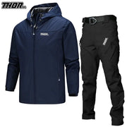 THORSOL 2025 Men's Bike Cycling Jacket Suit Spring and Autumn Jacket Casual Waterproof Bicycle Set Abbigliamento Mtb Uomo Enduro HASHTAG