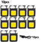 Super Bright MINI COB Keychain Flashlight Charging Lamp Camping Lights with Magnet 3 Lighting Modes for Camping Home