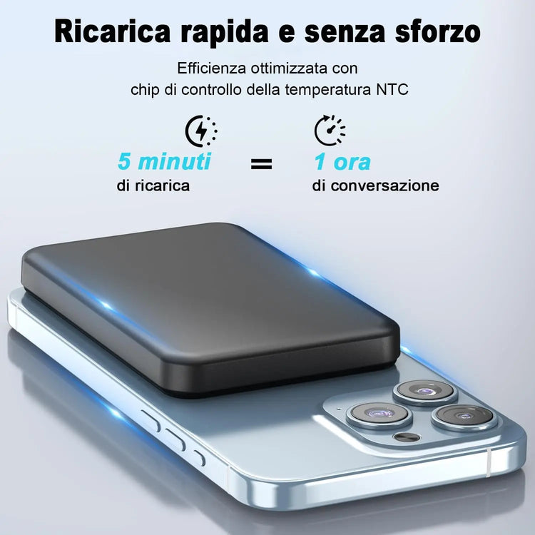 Power Bank magnetico, caricabatterie wireless da 20 W a ricarica rapida - My Hashtag Shop
