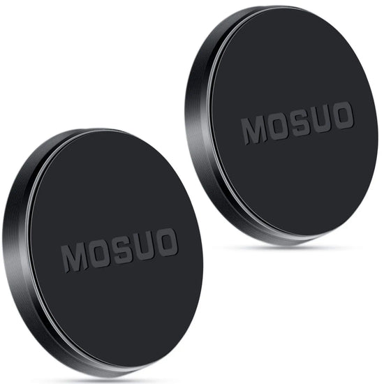 Supporto magnetico per cellulare per auto, (2 pezzi) Magnete per auto Telefono cellulare 4 piastre in metallo Supporto magnetico per auto universale per iPhone Samsung Huawei GPS (nero) - My Hashtag Shop
