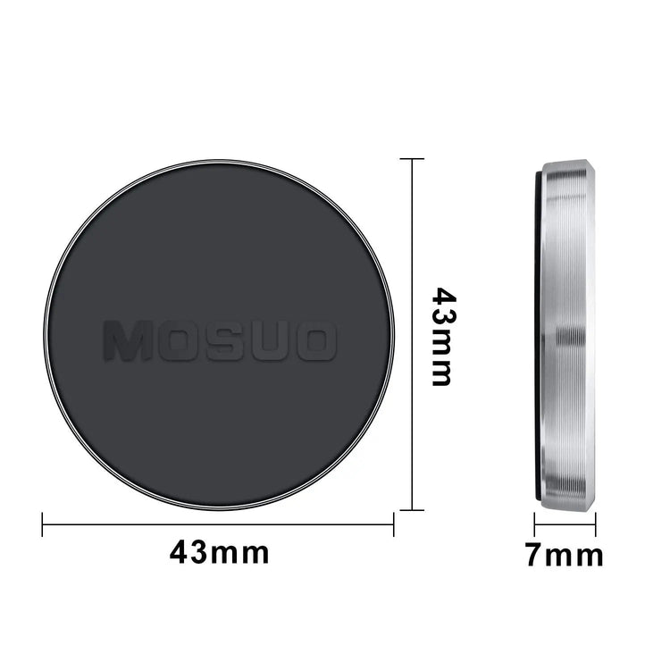 Supporto magnetico per cellulare per auto, (2 pezzi) Magnete per auto Telefono cellulare 4 piastre in metallo Supporto magnetico per auto universale per iPhone Samsung Huawei GPS (nero) - My Hashtag Shop