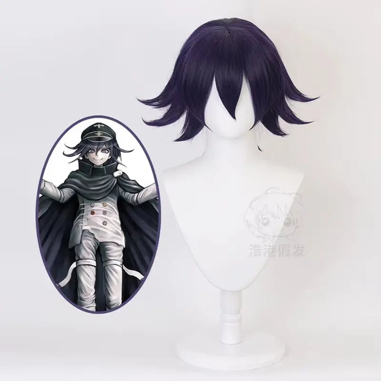 Danganronpa V3 Kokichi Oma Cosplay Costume President Oma Cosplay Wig Cloak Hat Halloween Carnival Party Uniforms Costumes Wigs