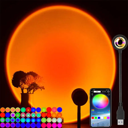 Smart APP 16 m Colori Tramonto Proiettore LED Decorazione Casa Fotografia - My Hashtag Shop