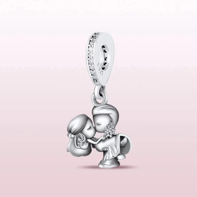 Love wedding couple Charm, Ideal for party favor gift. - HASHTAG