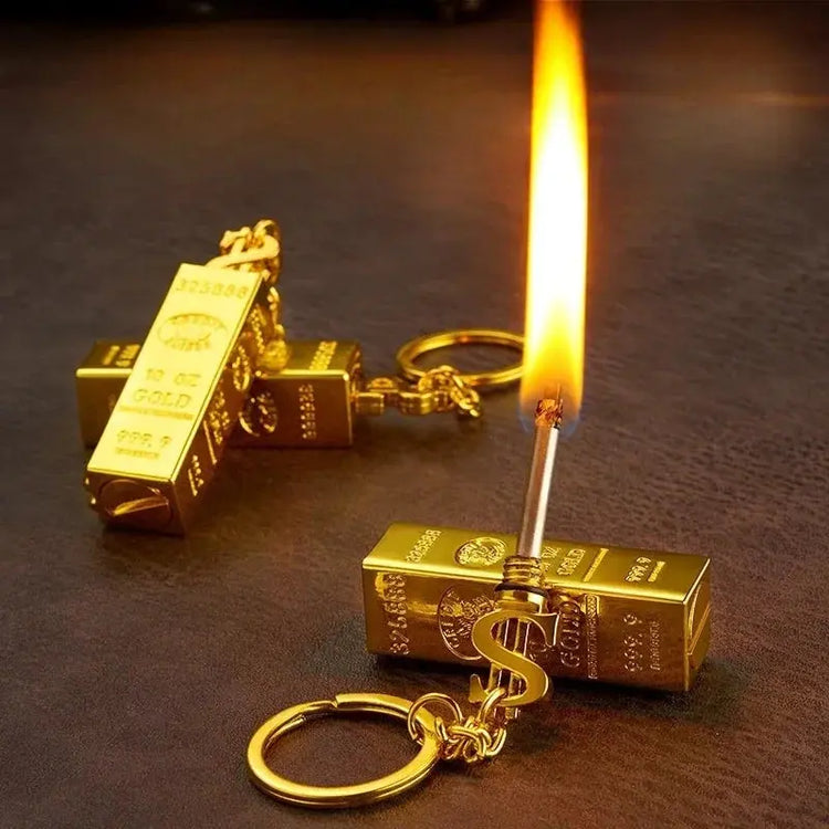 Match Lighter Creative Keychain Pendant Style Metal Waterproof Essential Outdoor Survival Igniter  Gadgets for Men HASHTAG BAR TABACCHI