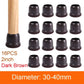 16PCS Transparent Table Chair Leg Protectors Caps Round Square for Furniture Foot Legs Cover Floor Protector with Felt Bottom - HASHTAG