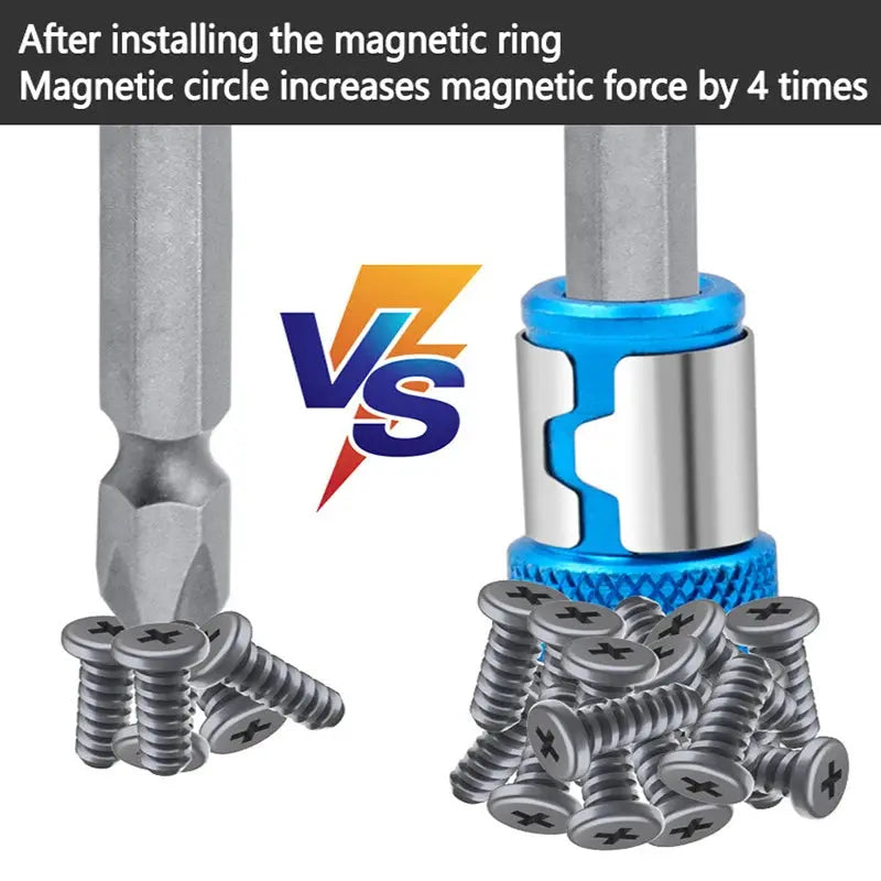 Universal 1 PCS Magnetic Ring Alloy Magnetic Ring Screwdriver Bits Anti-corrosion Strong Magnetizer Drill Bit Magnetic Ring - HASHTAG
