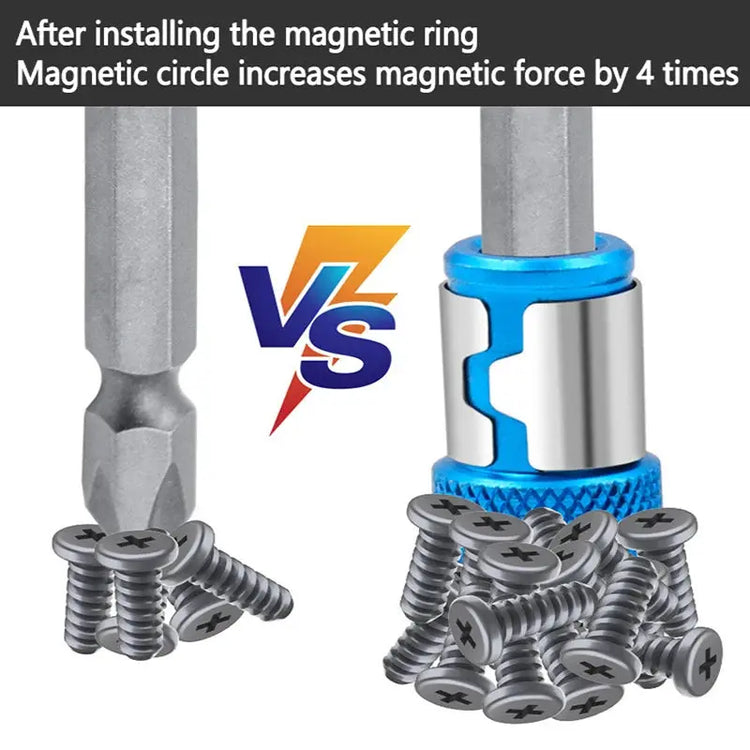 Universal 1 PCS Magnetic Ring Alloy Magnetic Ring Screwdriver Bits Anti-corrosion Strong Magnetizer Drill Bit Magnetic Ring - HASHTAG