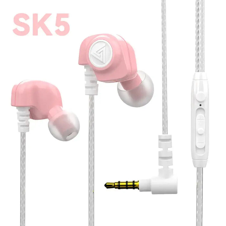 Original QKZ AK6 In Ear Earphone 6 Dynamic Driver Unit Headphone With Mic Stereo Sports HIFI Subwoofer Headset Monitor Earbuds HASHTAG
