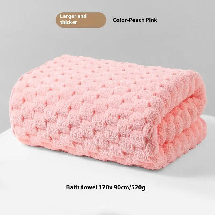 Bath Towel Drizzling Plus-sized Thick Class A Coral Fleece - HASHTAG