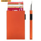 HOMEFISH Portable Metal Card Holder, Slim Mini Wallet, Simple Coin Purse for Men and Women