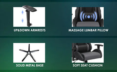 Recliner Executive Chair Ergonomic Gaming Chair Home Office Desk Chair With Wheels High Back Computer Chair With Lift Armrest, Lumbar Support, Headrest HASHTAG