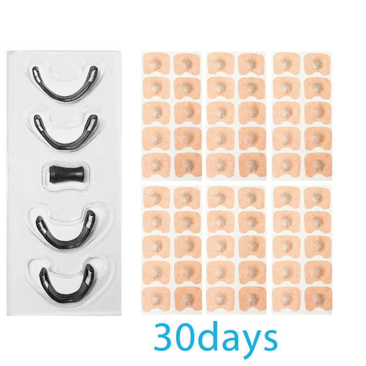 15/30days Magnetic Nasal Breathing Dilators Starter Kit for Nose Improve Sleep Quality Snoring Anti Snoring Sleep Mouth Tape - HASHTAG