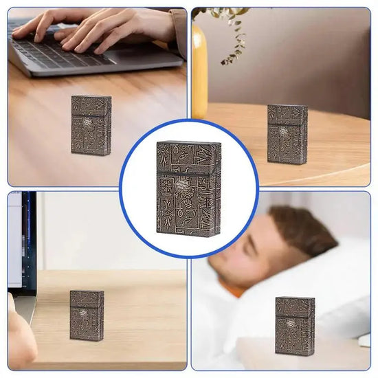 New Cigarettes Case Holder Slim 20-piece Pocket With Inner Buckle Switch Cigarette Protective Case Hand Roll For Carnivals Proms HASHTAG BAR TABACCHI