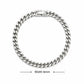 Stainless Steel Braided Double Row Front and Rear Fish Scale Alloy Magnetic Buckle Bracelet with Keel Jewelry New Model