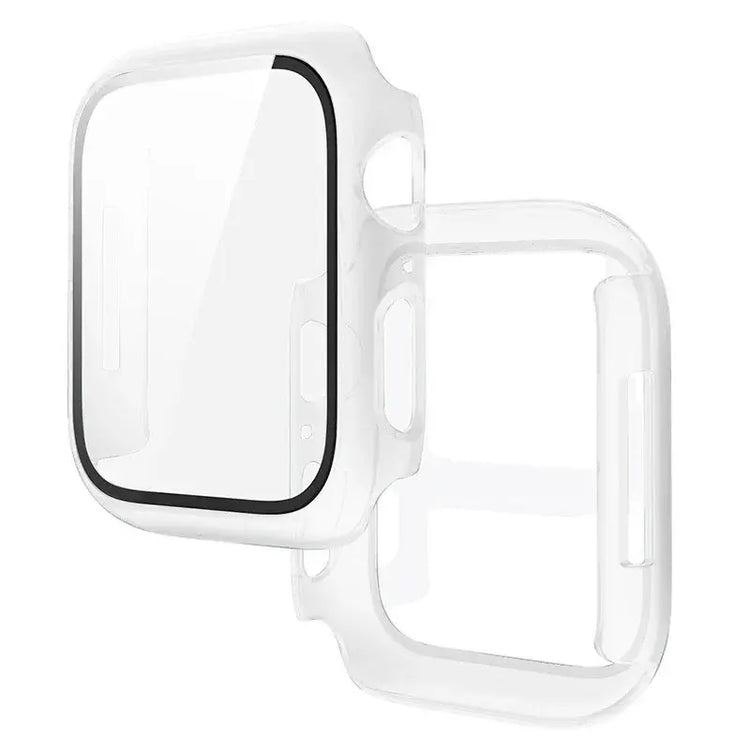 Tempered Glass+Cover for Apple Watch 11 10 9 8 7 46Mm 42Mm PC Bumper Screen Protector Case Iwatch Series 7 6 5 4 SE3 44 40 45Mm