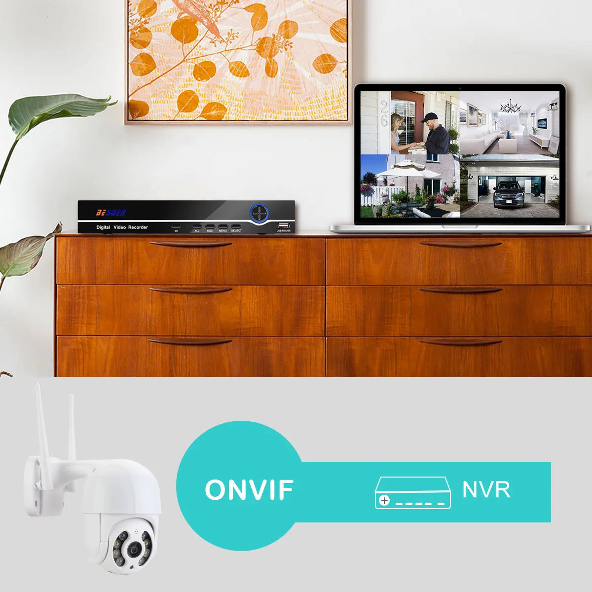 Telecamera di sorveglianza WiFi senza fili - My Hashtag Shop
