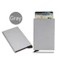 HOMEFISH Portable Metal Card Holder, Slim Mini Wallet, Simple Coin Purse for Men and Women HASHTAG