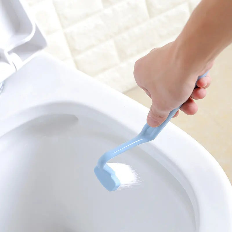 Curved Toilet Brush Gap Cleaning Utensile Bathroom Accessory Long Handle Wall Mounted Toilet Soft Bristle Brush Plastic Durable AliExpress