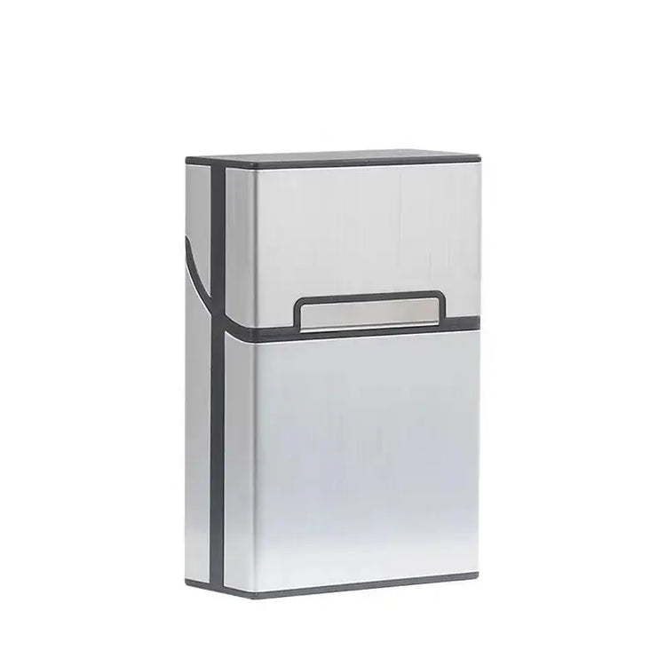 Multifunction Stainless Steel Cigarette Case PU Cigar Storage Box Tobacco Holder 1 PC Card Cases Smoking Accessories - HASHTAG
