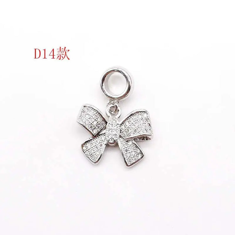 14K Gold Copper Plating Large Hole Spacer Bead Pendant Charms Liebe - Making Life Easier