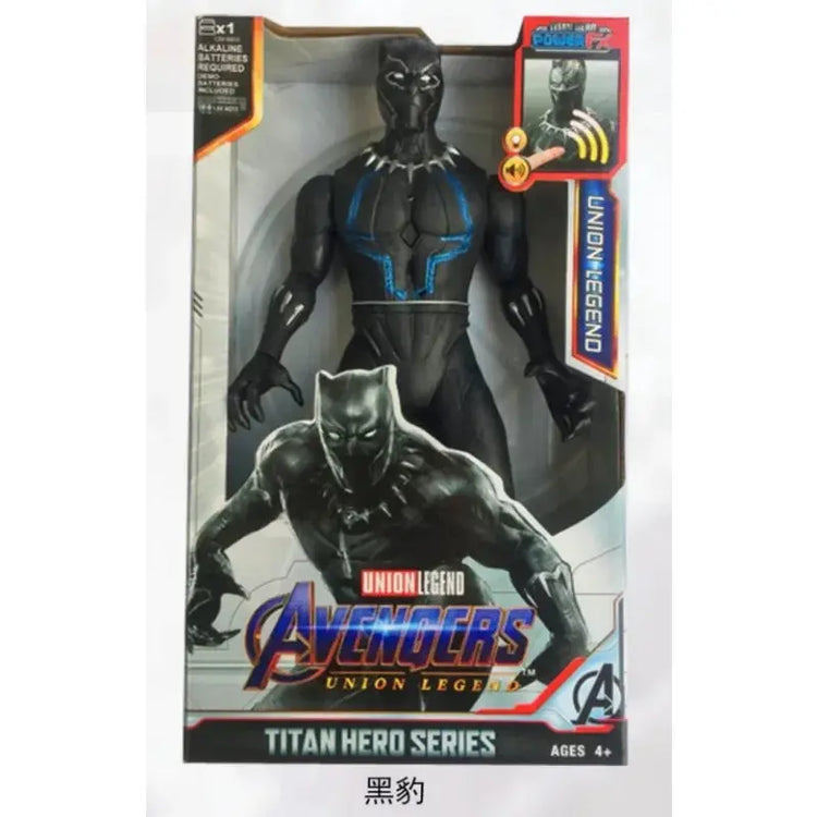 Marvel Avengers Action Figure SuperHero Spider-Man Iron Man Black Panther Captain America Groot Hulk Luminous Birthday Gifts toy - HASHTAG