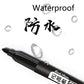 6 PCS Permanent Marker Pen Manga Drawing Markers Black Blue Red Waterproof Ink Sketch Pens Stationery Art School Supplies - HASHTAG