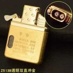 Zorro Original Butane Gas Insert Movement Accessories Replace Inner Liner Windproof Single Double Jet Transparent Visible Gas HASHTAG BAR TABACCHI