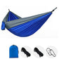 Outdoor Single Person Camping Hammock With Nylon Color Matching Hammock High Strength Parachute Fabric Portable Hanging Bed HASHTAG