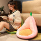 Kawaii Multifunction Plush Fruit Soft Stuffed Cactus Avocado Carrot Pillow Toys Home Office Decor Chair Seat Cushion AliExpress