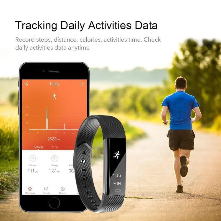 SmartFit Slim Activity Tracker And Monitor Smart Watch With FREE Extra Salmon Lucky