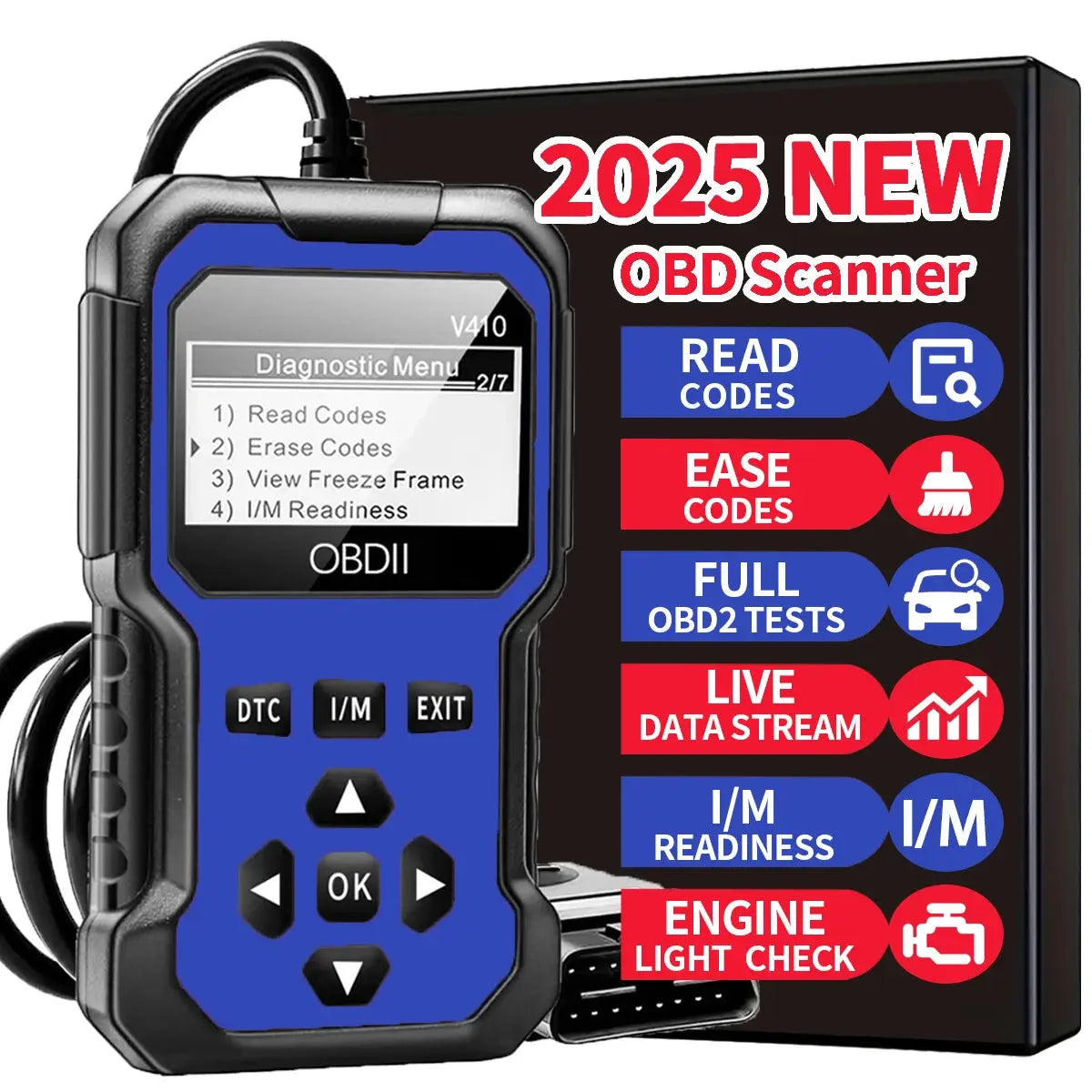 Car Obd2 Scanner Diagnostic Tool Code Reader Engine Fault Code Reader Scanner Can Diagnose All Obd Ii Protocol Cars since 1996 - HASHTAG