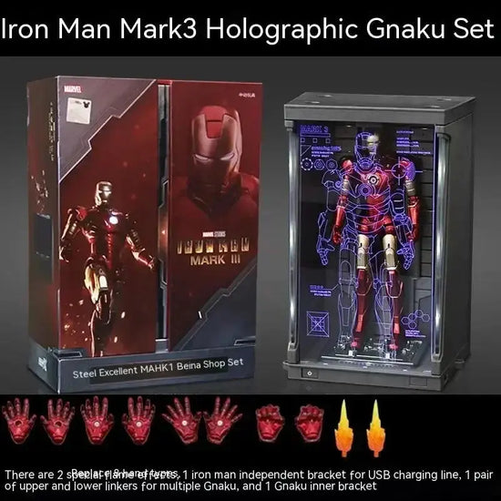 Marvel Iron Man Mk1-7 Mark Hall Action Figure Avengers Tony Of Armor Set Of 1-7 Stark Legends Original Zd Modeldoll Toys Gift - HASHTAG