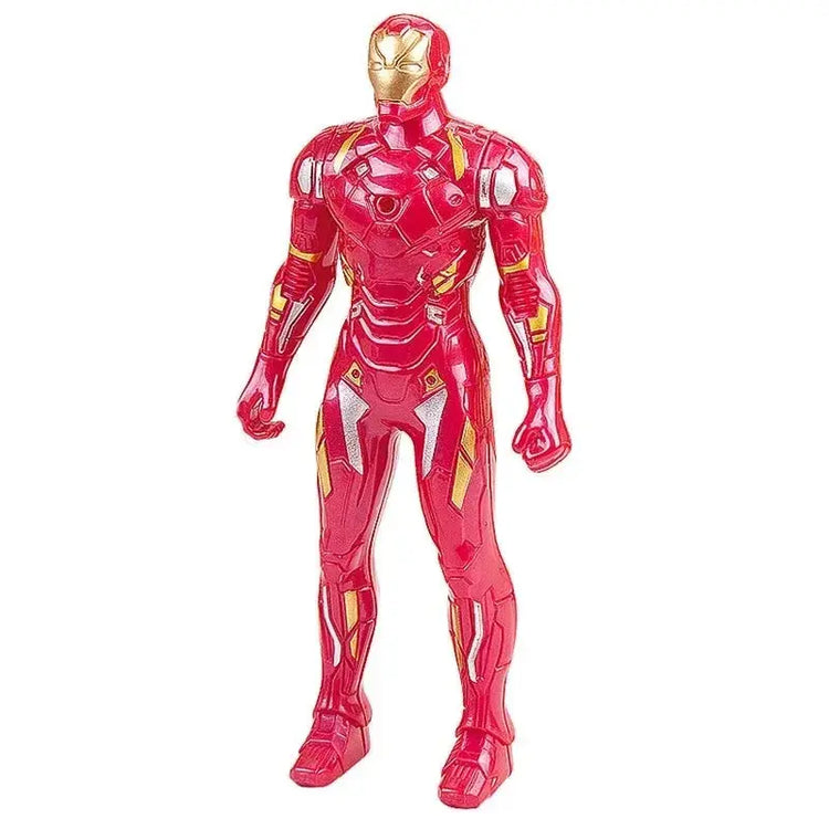 17 Cm Children Toys Marvel Anime Figures Spiderman Hulk Action Figure Iron Man Cartoon Kids Toy Christmas Gift Glow Doll Hobbies - HASHTAG