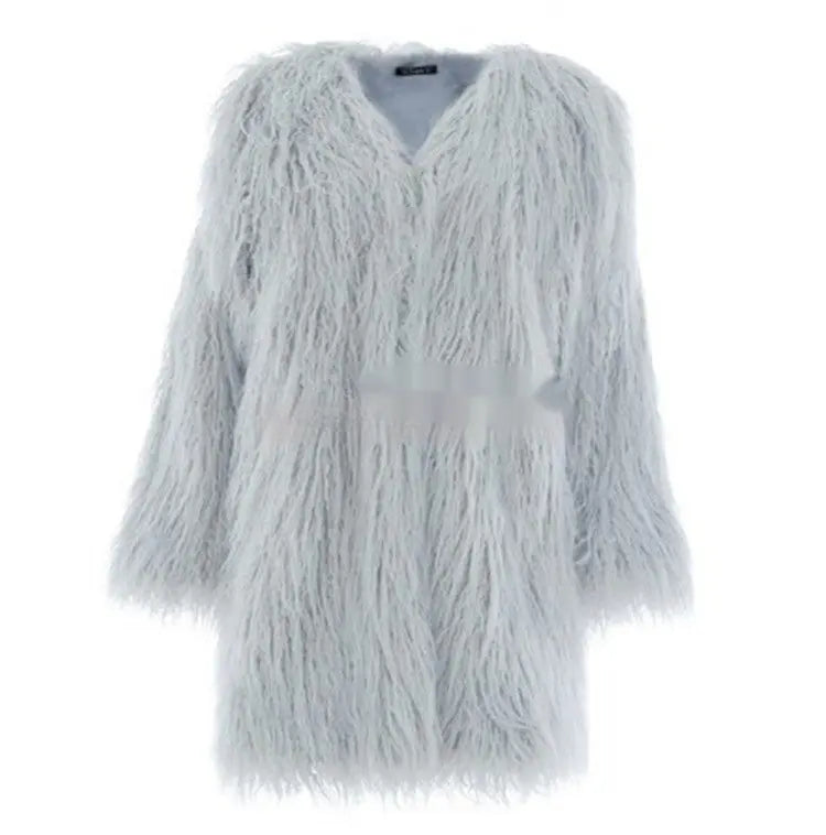 New Haining Fur Coat Mid-length Style HASHTAG