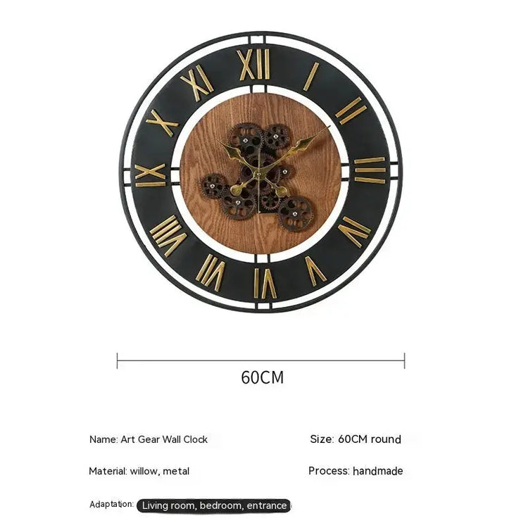 Clock Decorative Creative Mechanical Style Liebe - Making Life Easier