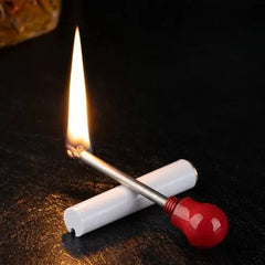 Match Lighter Creative Keychain Pendant Style Metal Waterproof Essential Outdoor Survival Igniter  Gadgets for Men HASHTAG BAR TABACCHI