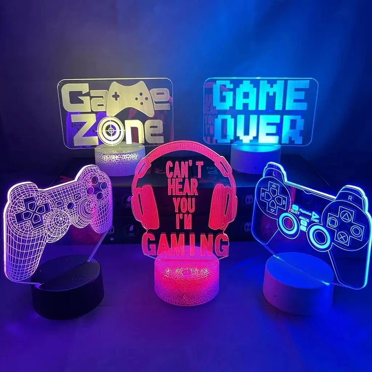 3D LED Gaming Setup RGB Lamp USB Powered Gaming Room Children&