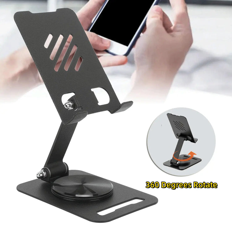 360 Degrees Rotate Metal Desk Mobile Phone Holder Stand For Phone Pad Adjustable Desktop Tablet Holderl Table Cell Phone Stand AliExpress