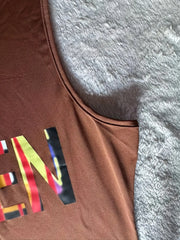 Queen Letter Print Tank Jumpsuit, Slim Solid Casual Jumpsuit For Spring & Summer, Women's Clothing HASHTAG