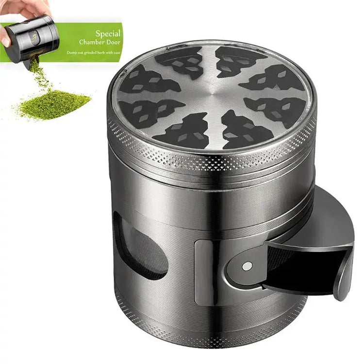 60MM 4 Layers Tobacco Grinder Zinc Alloy Manual Cigarette Tobacco Grinder Smoke Mill  Herbal Herb Spice Mill Grass Smoke Grinder - HASHTAG